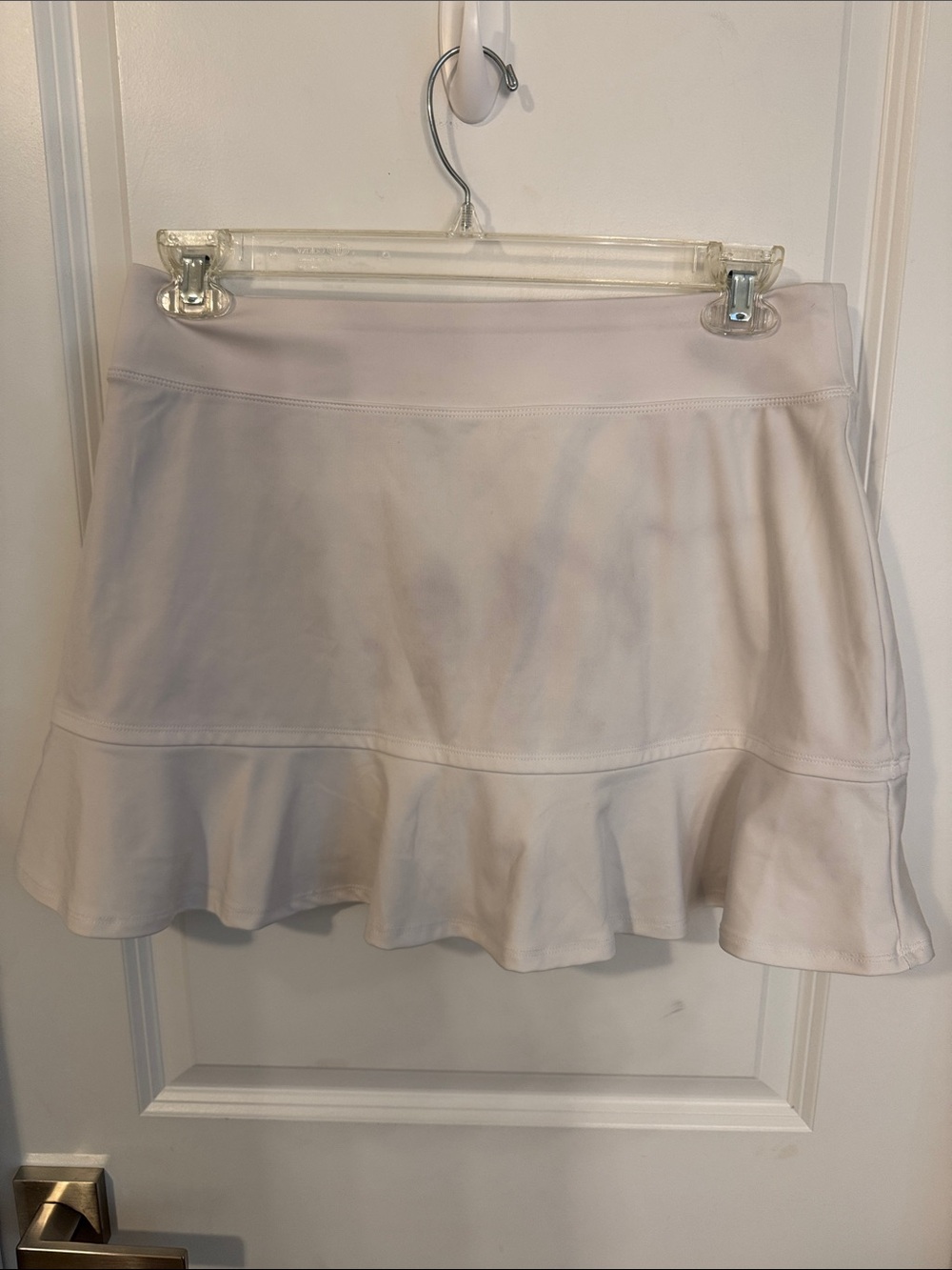 Tommy Bahama Cream Flounce Hem Skater Skirt